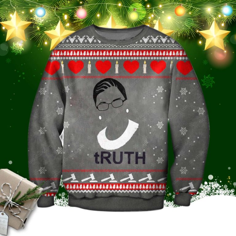 Ruth Bader Ginsburg Ugly Christmas Sweatshirt