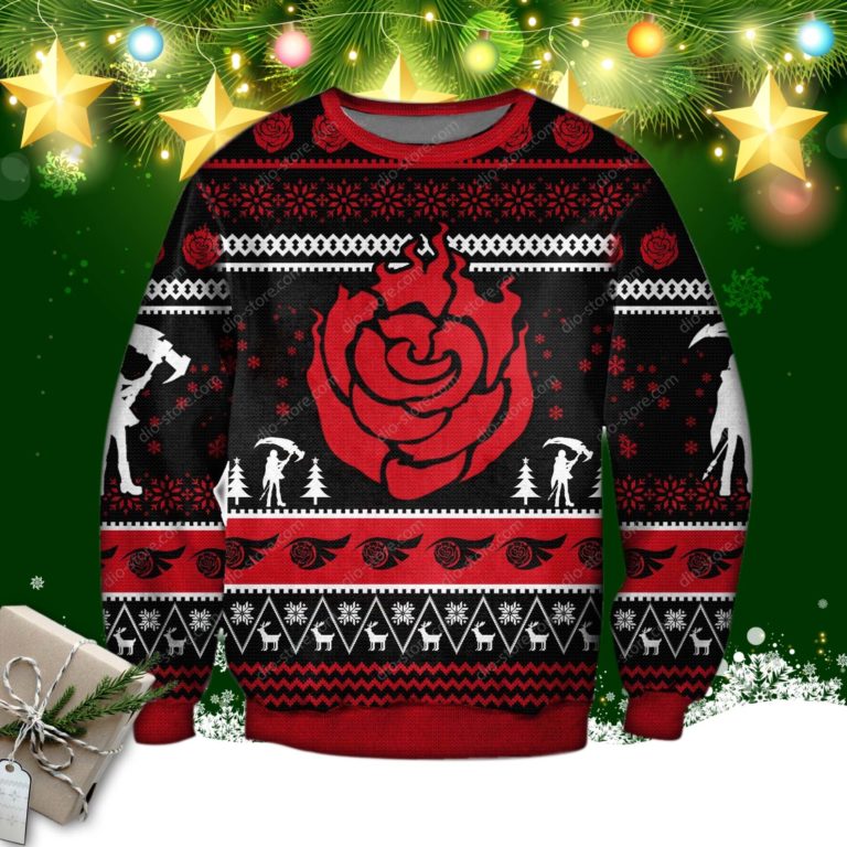 Rwby Ruby Rose 3d Print Ugly Christmas Sweater