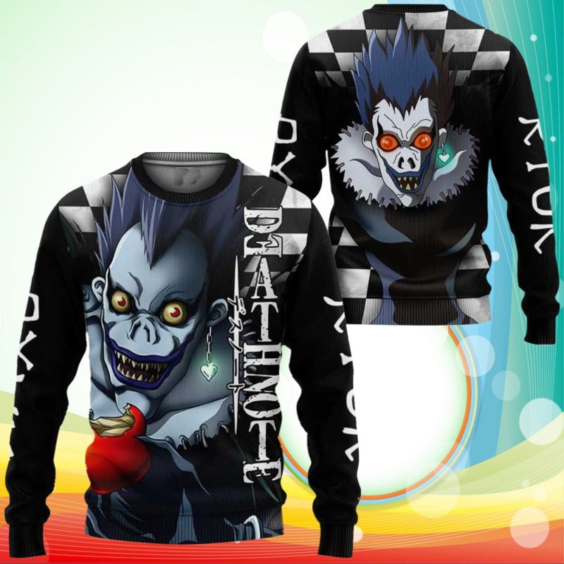 Ryuk Sweatshirt Death Note Anime Merch - RobinPlaceFabrics