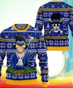 Sabo Ugly Christmas Sweater One Piece Anime Xmas Gifts