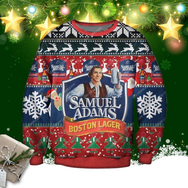 Samuel Adams Knitting Pattern 3d Print Ugly Sweatshirt