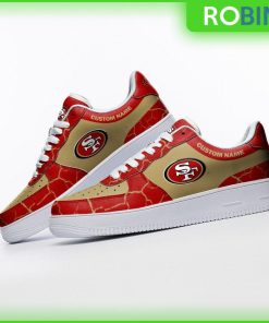 San Francisco 49ers NFL Custom AF1 Sneakes