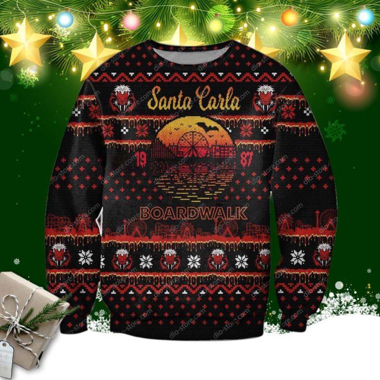 Santa Carla Boardwalk 3d Print Ugly Christmas Sweatshirt