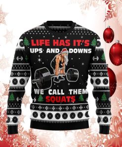 Santa Claus Love Gym Ugly Christmas Sweater