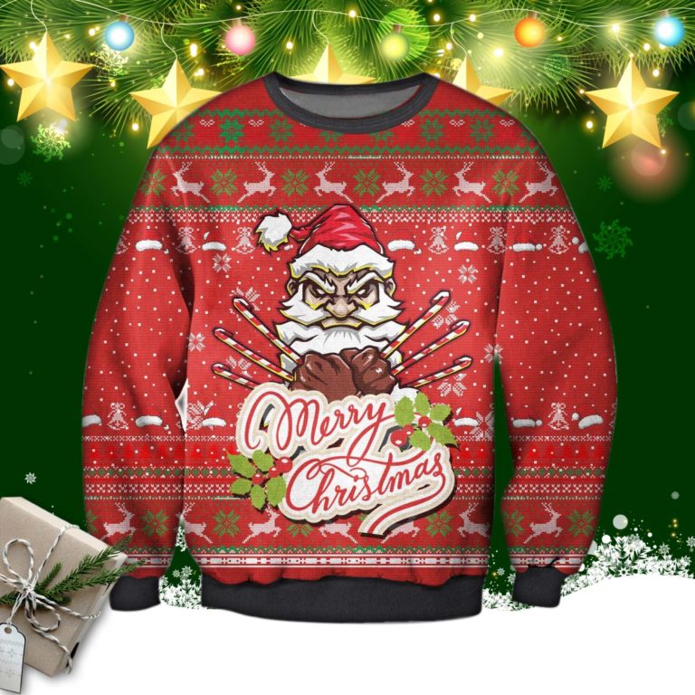Santa Claws Ugly Christmas Sweatshirt, Sweater