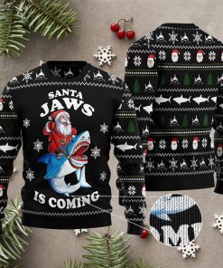 Santa Jaws Ugly Sweater, Sweatshirt
