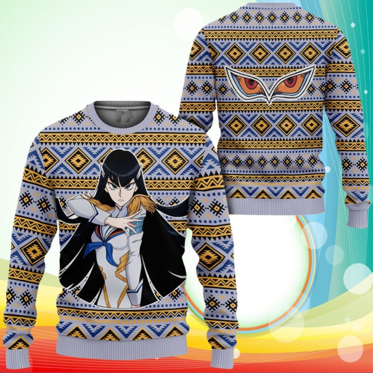 Satsuki Kiryuin Ugly Christmas Sweater Anime Kill La Kill Xmas Gifts