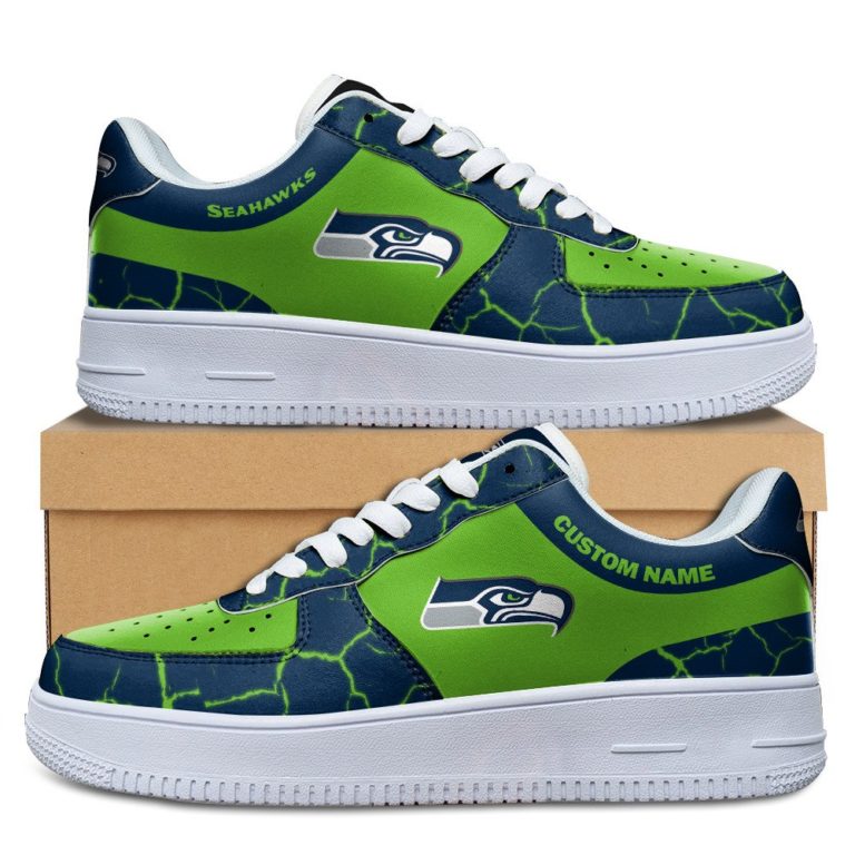 Seattle Seahawks NFL Custom AF1 Sneakes