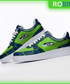 Seattle Seahawks NFL Custom AF1 Sneakes Seattle Seahawks NFL Custom AF1 Sneakes