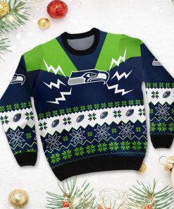 Seattle Seahawks NFL Football Team 3D Ugly Christmas Sweater Seattle Seahawks NFL Football Team 3D Ugly Christmas Sweater