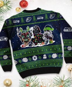 Seattle Seahawks Star Wars Ugly Christmas Sweater Seattle Seahawks Star Wars Ugly Christmas Sweater