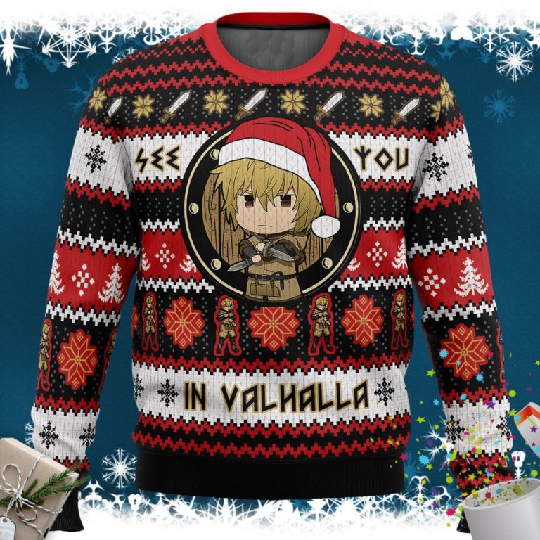 See You in Valhalla Vinland Saga Christmas Sweater
