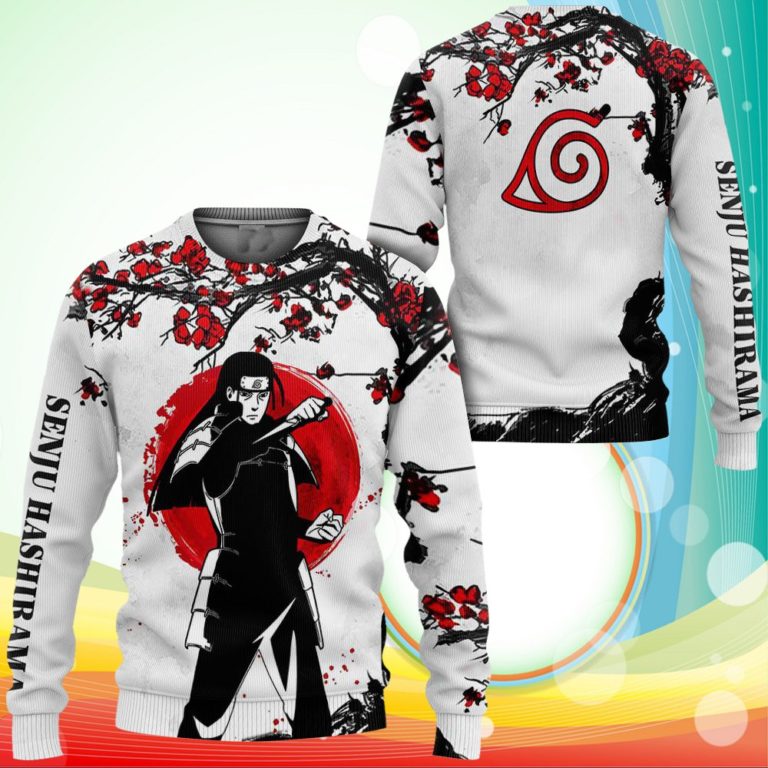 Senju Hashirama Sweatshirt Japan Style Naruto Anime 3D Printed Sweaters