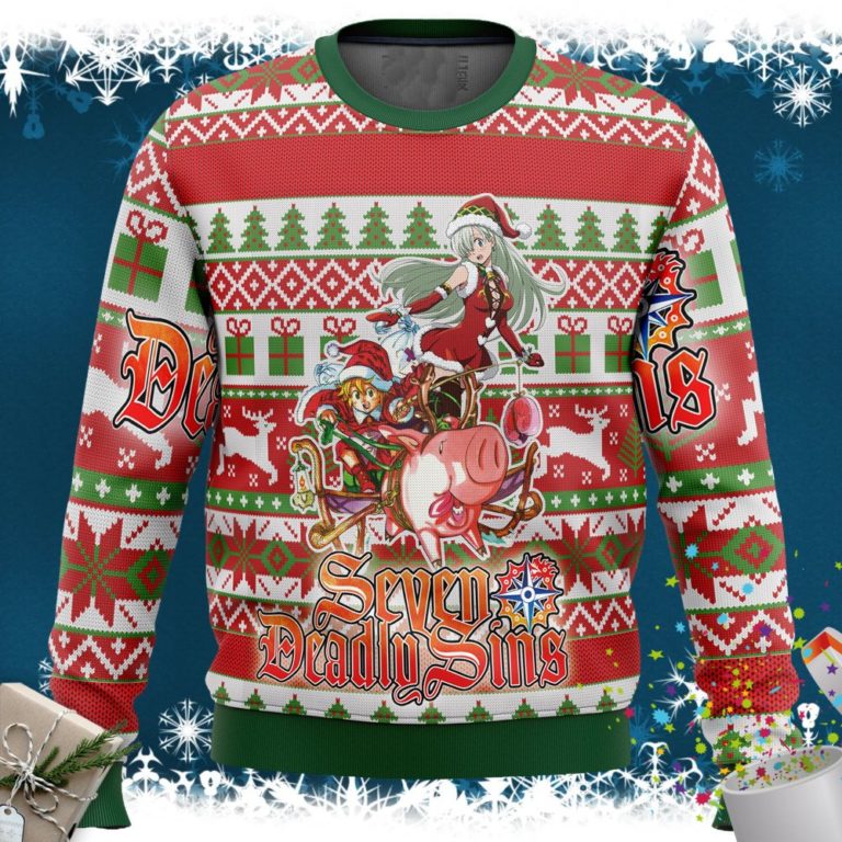 Seven Deadly Sins Alt Ugly Christmas Sweater