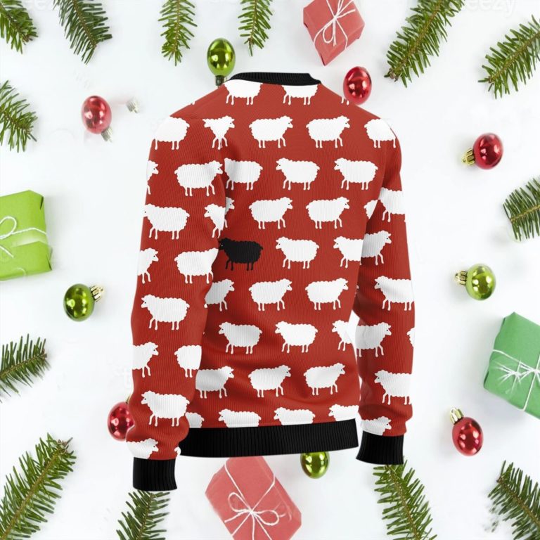 Sheep Black And White Ugly Sweater, Sweatshirt