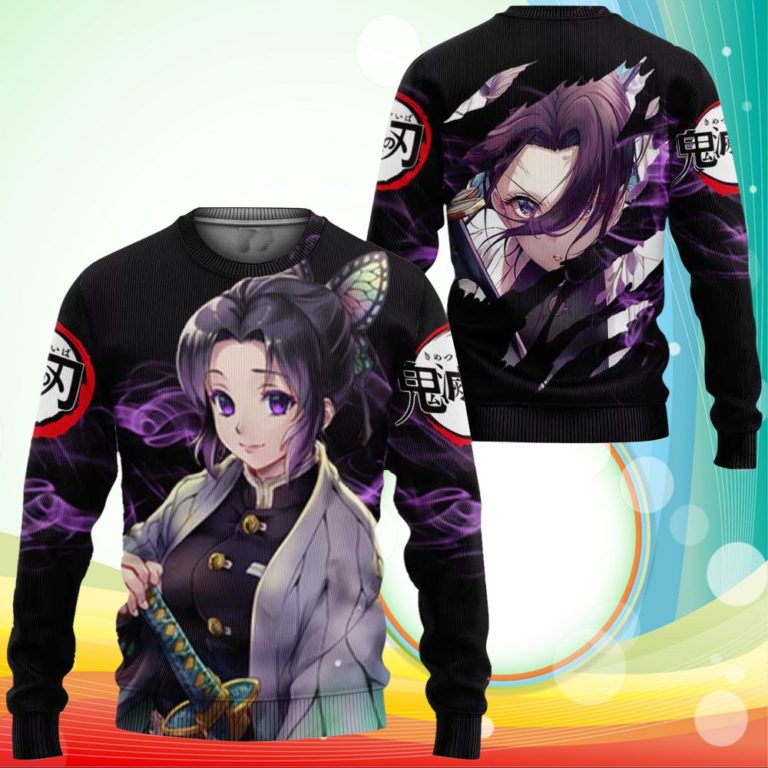 Shinobu Kocho Sweatshirt Demon Slayer Anime 3D Printed Sweaters