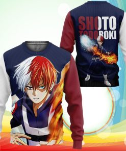 Shoto Todoroki Sweatshirt Ice & Fire My Hero Academia Anime 3D Printed Sweater