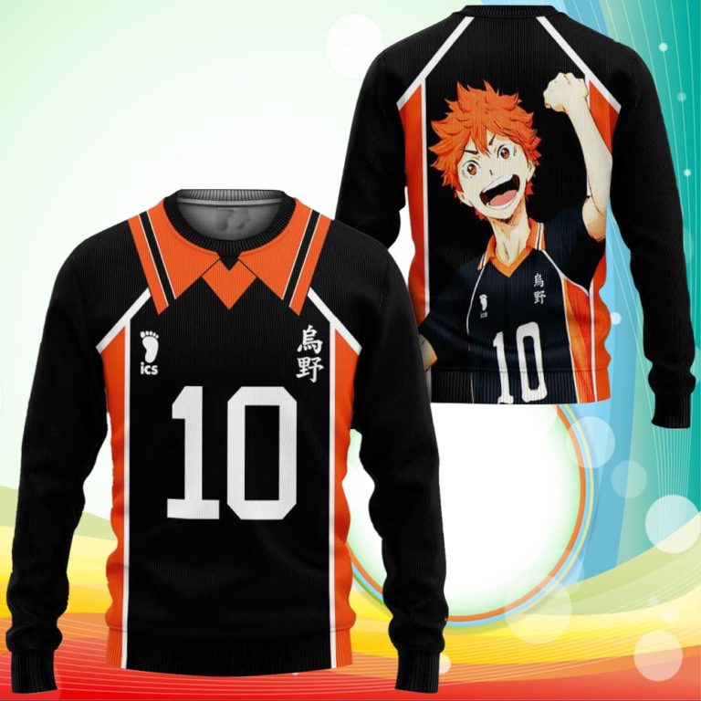 Shoyo Hinata Karasuno Sweatshirt Shirts Haikyuu Anime Costume