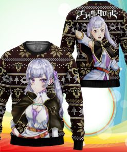 Silva Noelle Ugly Christmas Sweater Anime Black Clover Xmas Gifts