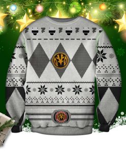 Silver Power Rangers 3d Print Ugly Sweater