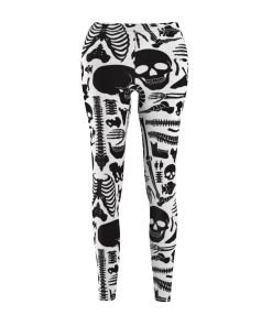 Skeleton – Black White Skull High Waisted Leggings Skeleton – Black White Skull High Waisted Leggings
