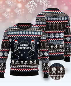 Skeleton Merry Creepmas Ugly Sweater Skeleton Merry Creepmas Ugly Sweater