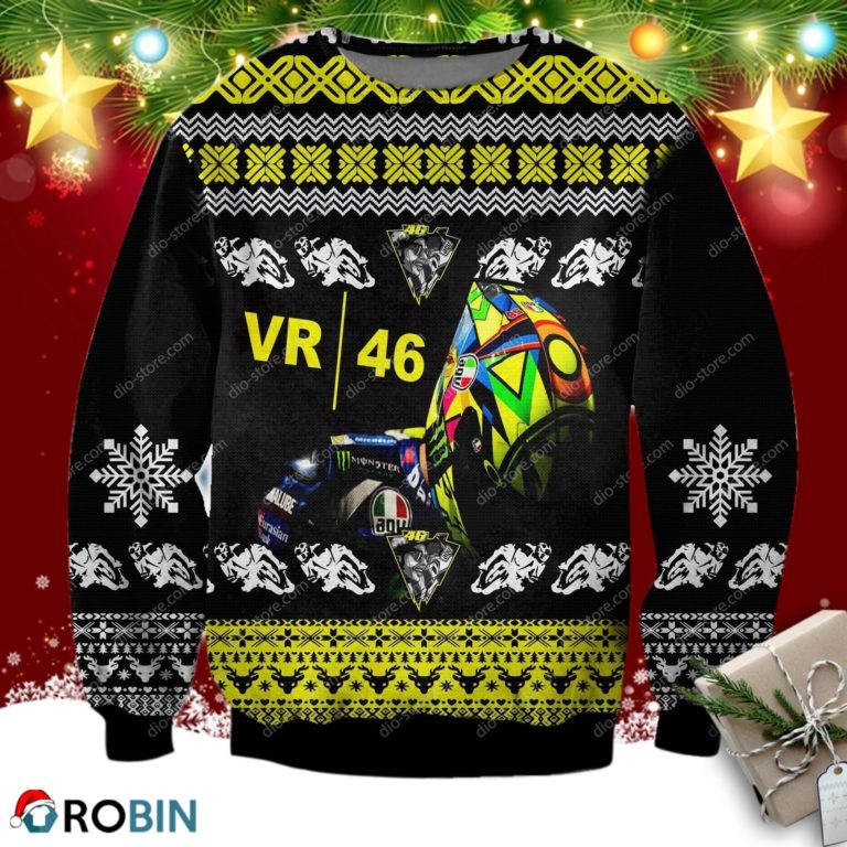 Sky Racing Vr46 3d Print Ugly Christmas Sweatshirt, Sweater