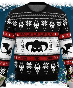 Skyrim Fusrodah Ugly Christmas Sweater