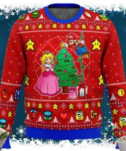 Smash Bro Come and See the Christmas Tree Super Mario Ugly Christmas Sweater