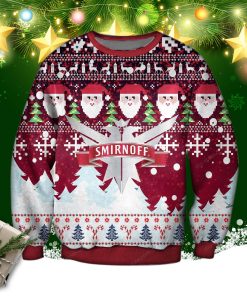 Smirnoff Vodka Wine Knitting Pattern 3d Print Ugly Sweatshirt