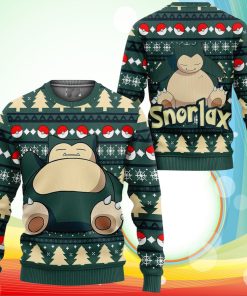 Snorlax Ugly Christmas Sweater Anime Pokemon Xmas Gifts