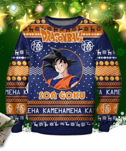 Son Goku Dragon Ball 3d Print Ugly Christmas Sweatshirt