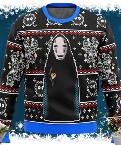 SPIRITED AWAY No Face Ugly Christmas Sweater