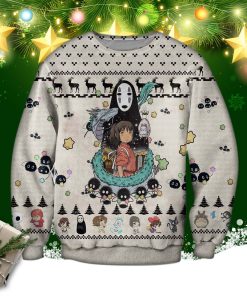 Spirited Away Studio Ghibli 3d Print Ugly Christmas Sweatshirt