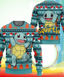 Squirtle Ugly Christmas Sweater Anime Pokemon Xmas Gifts