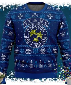 STARS Racoon City Police Resident Evil Ugly Christmas Sweater