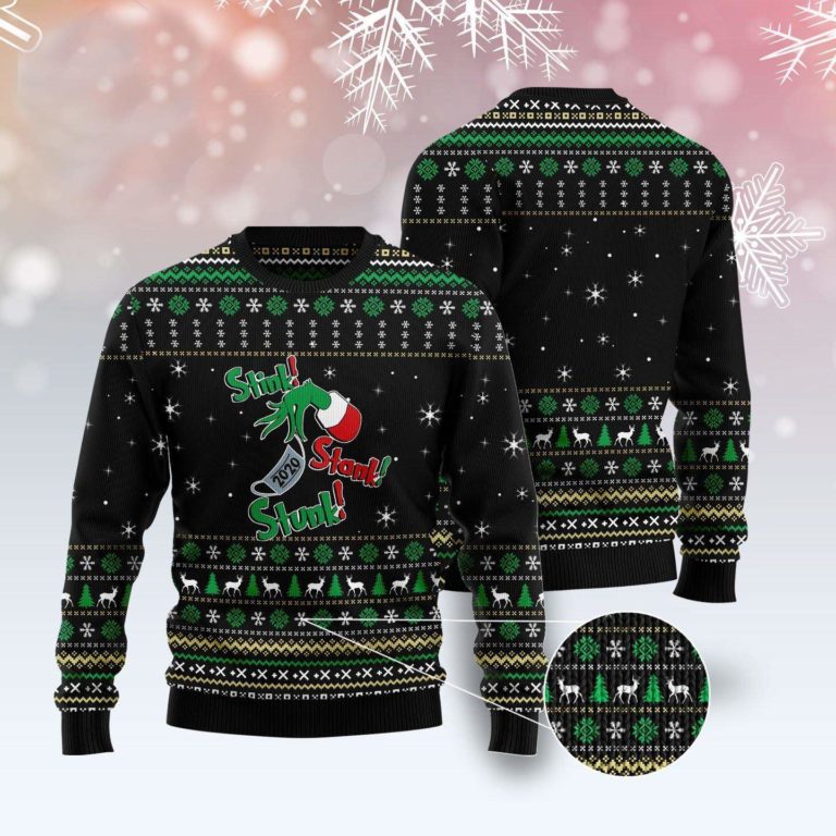 Stink Stank Stunk Grinch Ugly Christmas Sweater