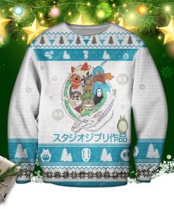 Studio Ghibli 3d Print Ugly Christmas Sweatshirt
