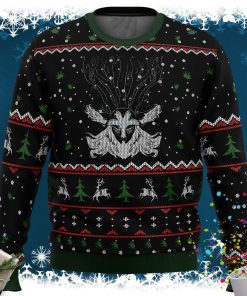 Studio Ghibli Forest Spirit Princess Mononoke Miyazaki Ugly Christmas Sweater Studio Ghibli Forest Spirit Princess Mononoke Miyazaki Ugly Christmas Sweater