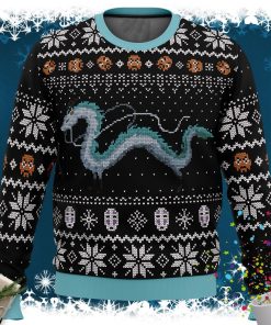 Studio Ghibli Haku Spirited Away Miyazaki Ugly Christmas Sweater