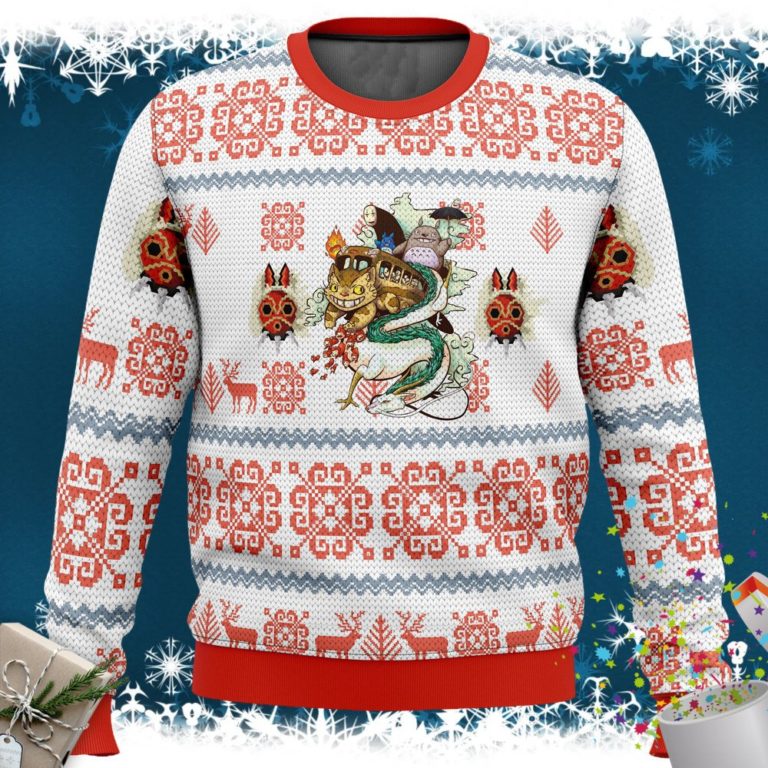 Studio Ghibli Light Ugly Christmas Sweater