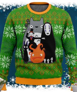 Studio Ghibli Miyazaki Squad Ugly Christmas Sweater