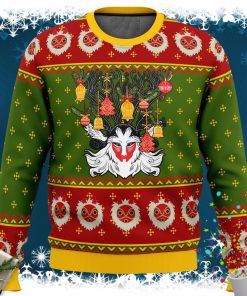 Studio Ghibli Princess Mononoke Xmas Forest Spirit Ugly Christmas Sweater