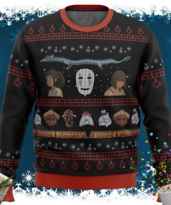 Studio Ghibli Spirited Ugly Christmas Sweater