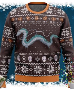 Studio Ghibli Spirits Ugly Christmas Sweater