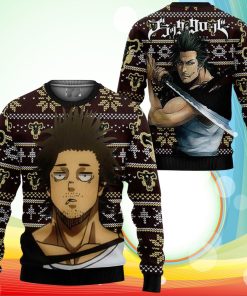 Sukehiro Yami Ugly Christmas Sweater Anime Black Clover Xmas Gifts