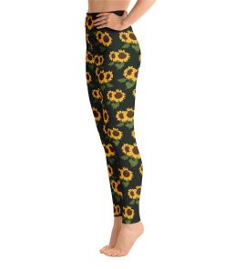 Sunflower AOP 3D Printed High Waisted Leggings Sunflower AOP 3D Printed High Waisted Leggings