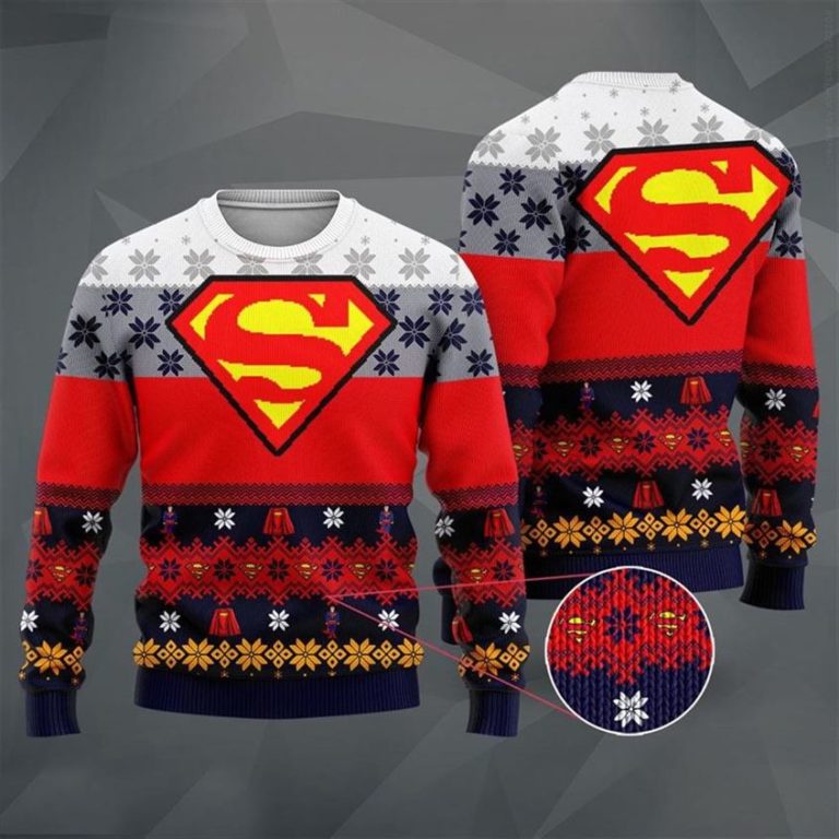 Superman Christmas Sweater Ugly Holiday Sweater RBSWEATSHIRT511