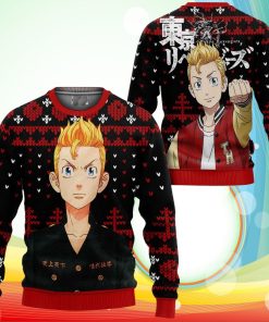 Takemichi Hanagaki Ugly Christmas Sweater Anime Tokyo Revengers Xmas Gifts