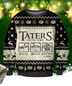 Taters Potatoes Ugly Christmas Sweatshirt